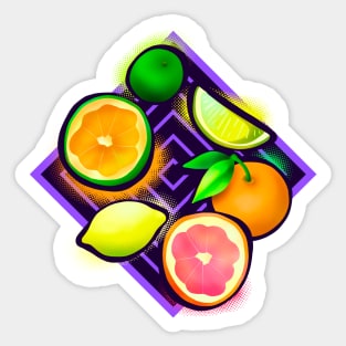 Lemonade geo violet Sticker